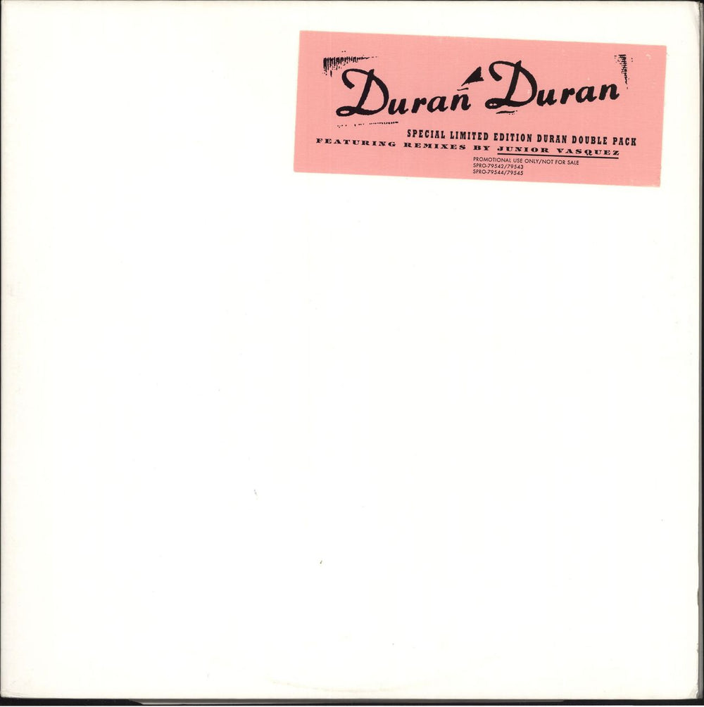 Duran Duran White Lines - Junior Vasquez Mixes Double Pack US Promo 12" vinyl single (12 inch record / Maxi-single) SPRO-79542