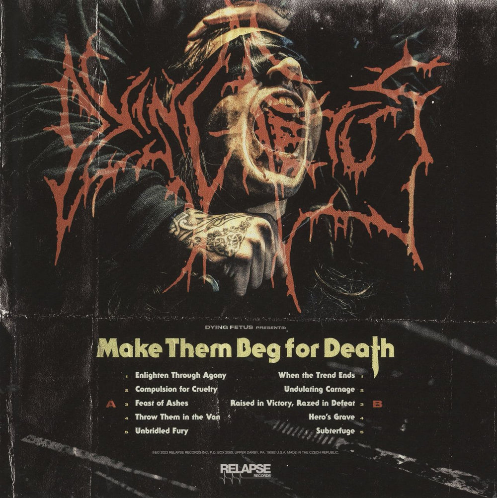 Dying Fetus Make Them Beg For Death - Sea Blue Vinyl US Vinyl LP
