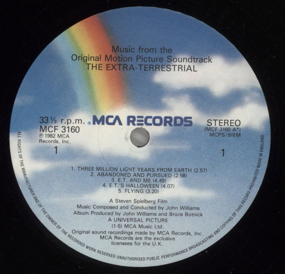 E.T. E.T. The Extra-Terrestrial - EX UK vinyl LP album (LP record) E.TLPET301158