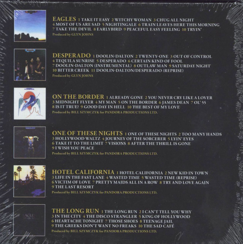 Eagles The Studio Albums 1972-1979 - Sealed UK CD Album Box Set 081227967468