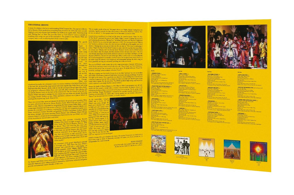 Earth Wind & Fire Greatest Hits - Black Vinyl 180 Gram UK 2-LP vinyl record set (Double LP Album)