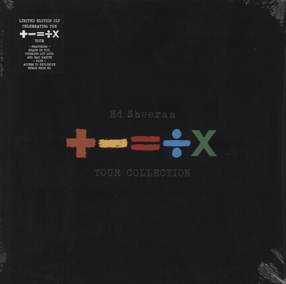 Ed Sheeran +-=÷× (Tour Collection) - Blue Vinyl + Numbered Set List UK 2-LP vinyl record set (Double LP Album) 5054197984921