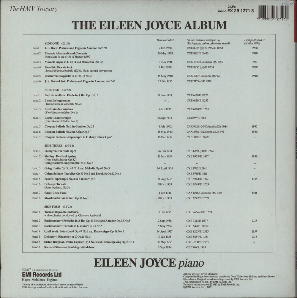 Eileen Joyce The Eileen Joyce Album UK 2-LP vinyl set — RareVinyl.com