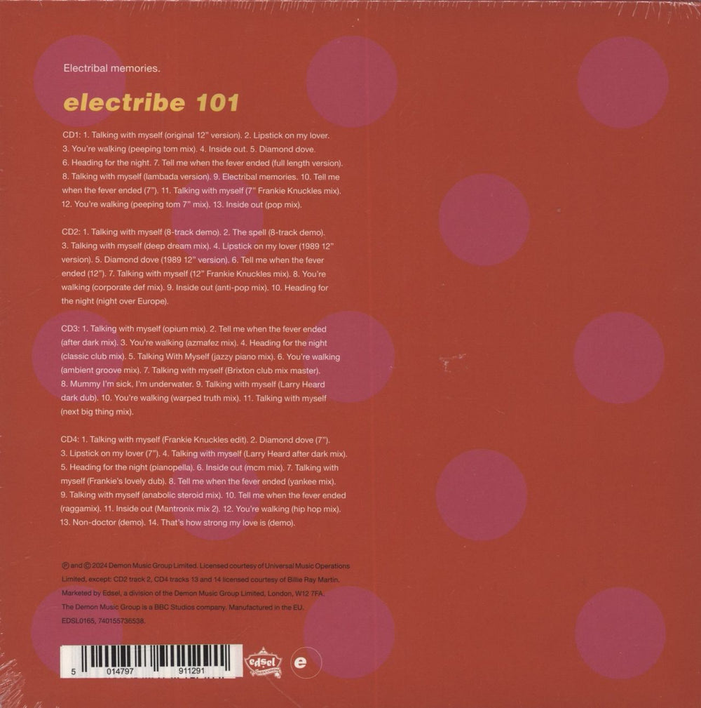 Electribe 101 Electribal Memories - Deluxe Edition + Signed Print - Sealed UK 4-CD album set 5014797911291