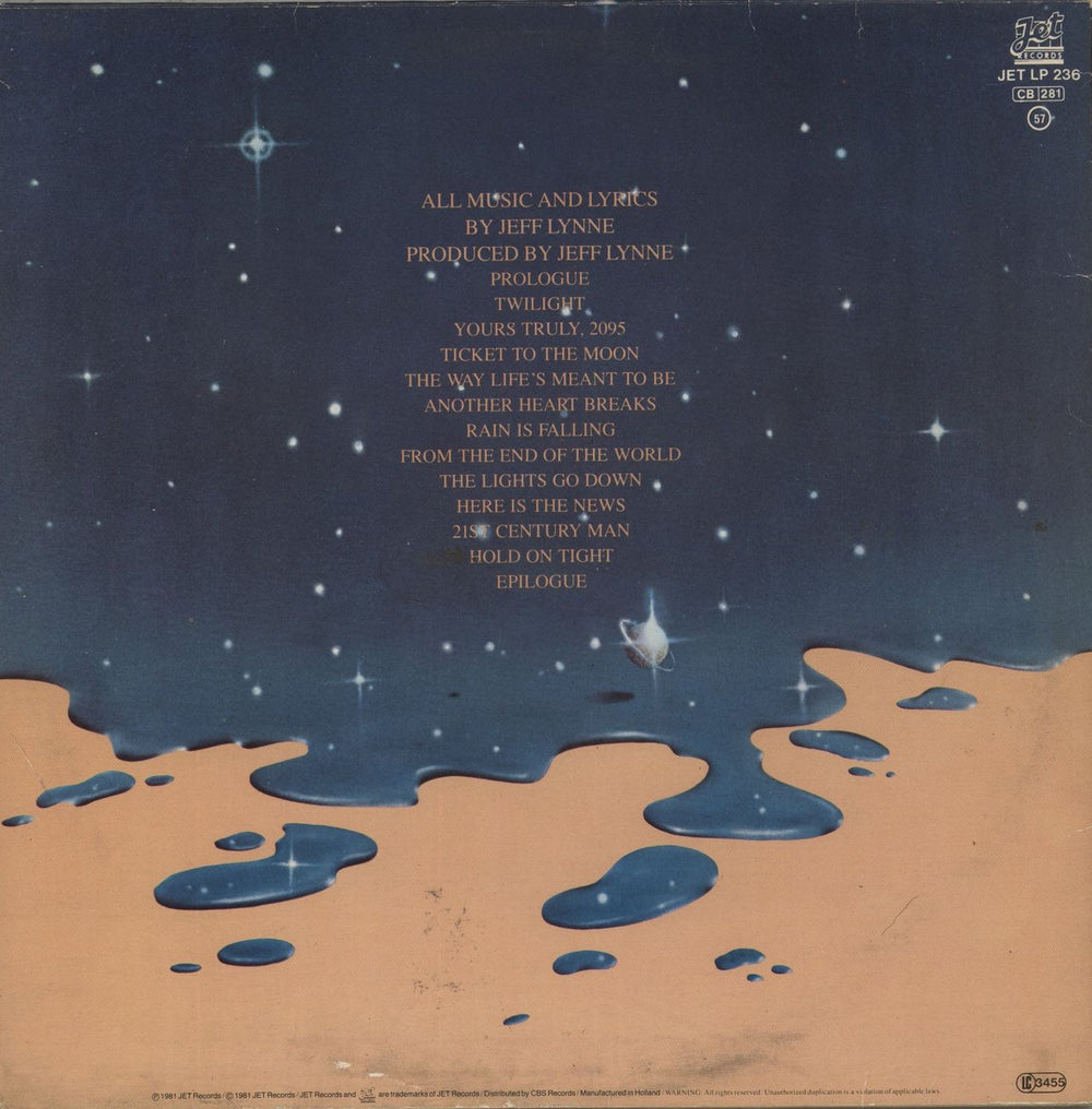 Electric Light Orchestra Time Dutch vinyl LP album (LP record)