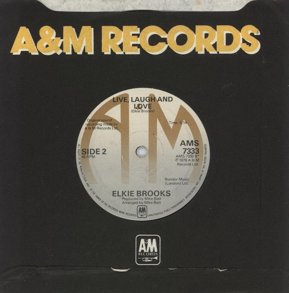 Elkie Brooks Lilac Wine UK 7" vinyl single (7 inch record / 45)