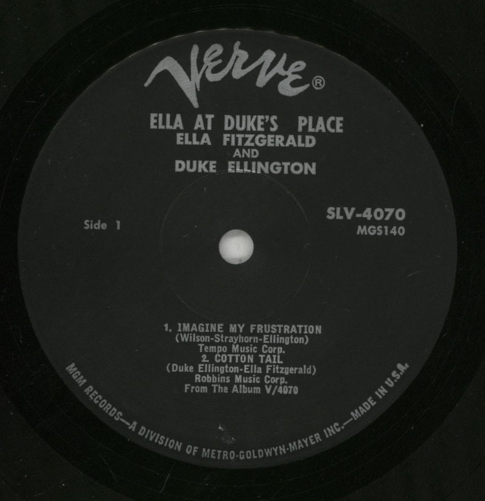 Ella Fitzgerald & Duke Ellington Ella At Duke's Place US vinyl LP album (LP record) EPULPEL592065