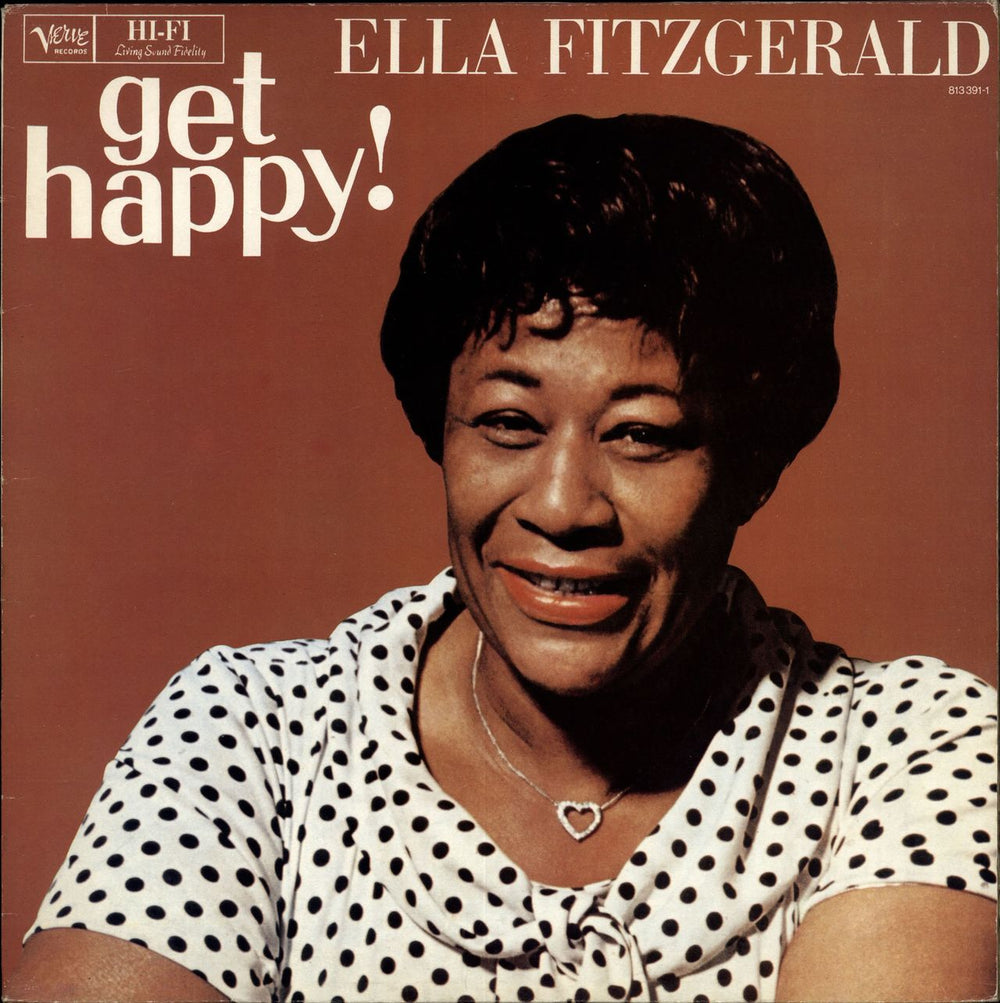 Ella Fitzgerald Get Happy! French vinyl LP album (LP record) 813391-1
