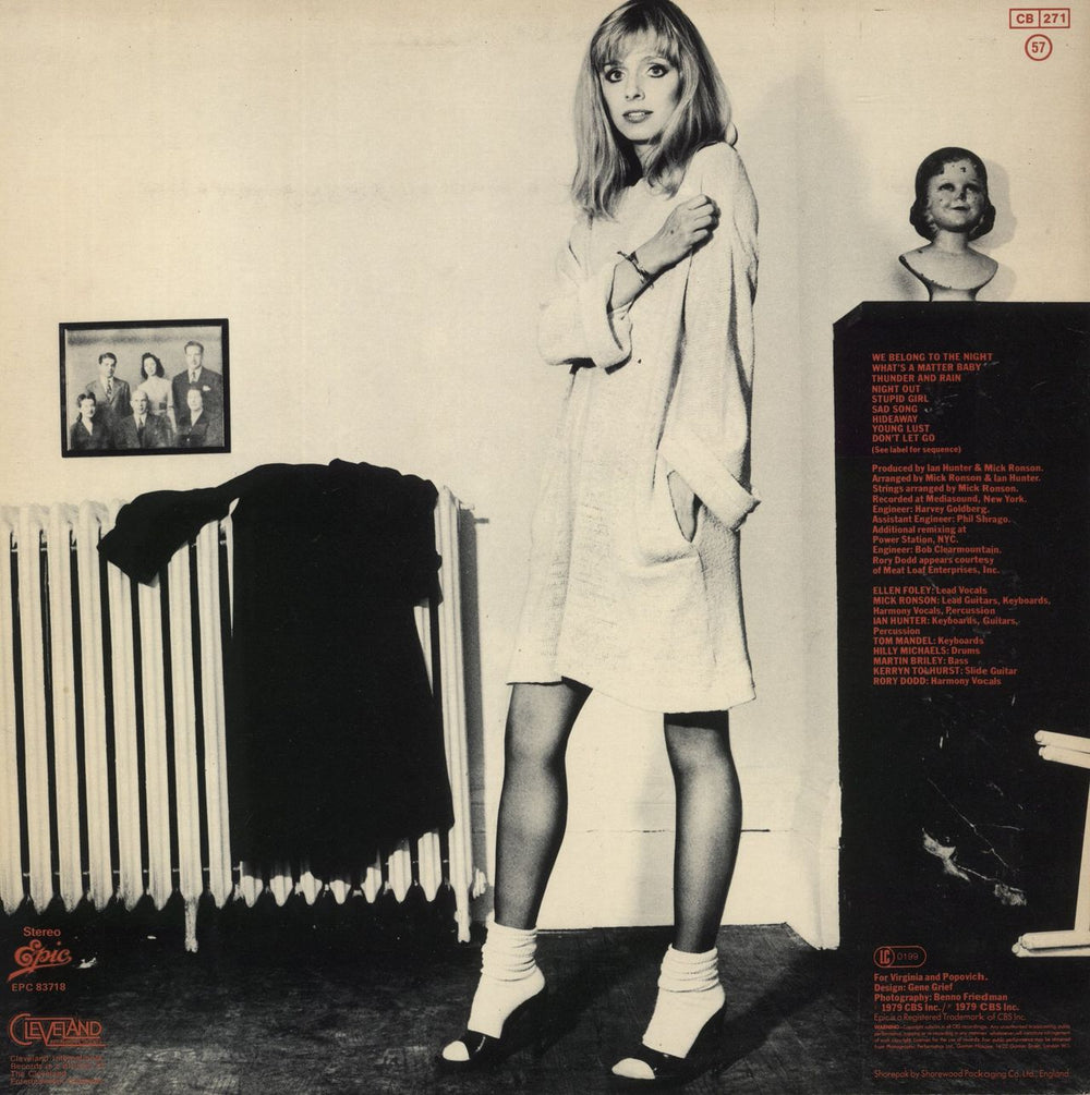 Ellen Foley Nightout UK vinyl LP album (LP record)