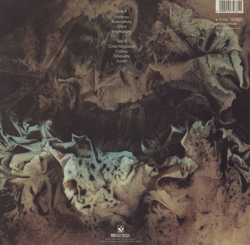 Eloy Colours German vinyl LP album (LP record) 5099915753311