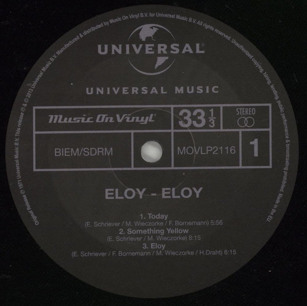 Eloy Eloy UK vinyl LP album (LP record) LOYLPEL865949