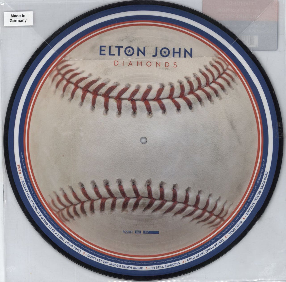 Elton John Diamonds - Picture Disc Edition UK picture disc LP (vinyl picture disc album) 602448635372