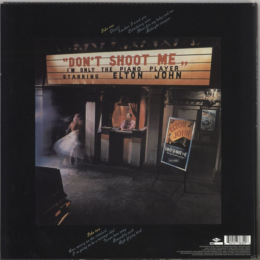 Elton John Don't Shoot Me I'm Only The Piano Player - 180gm UK vinyl LP album (LP record) 602557383096