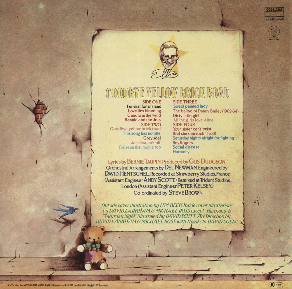 Elton John Goodbye Yellow Brick Road German 2-LP vinyl record set (Double LP Album)