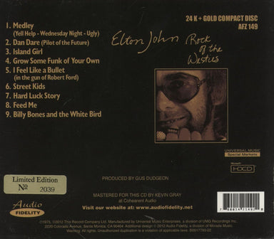 Elton John Rock Of The Westies US CD album — RareVinyl.com