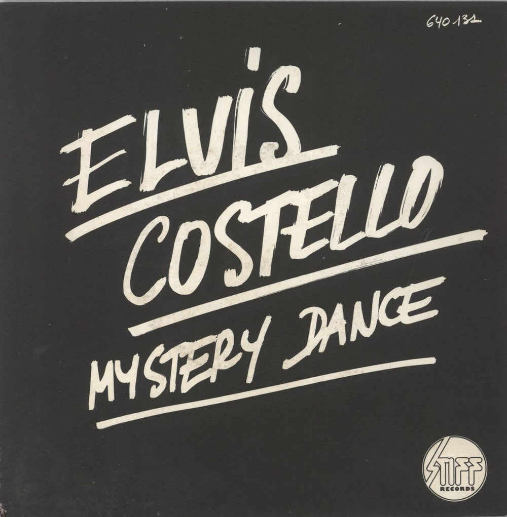 Elvis Costello Mystery Dance - Black White Text French 7" vinyl single (7 inch record / 45) 640131