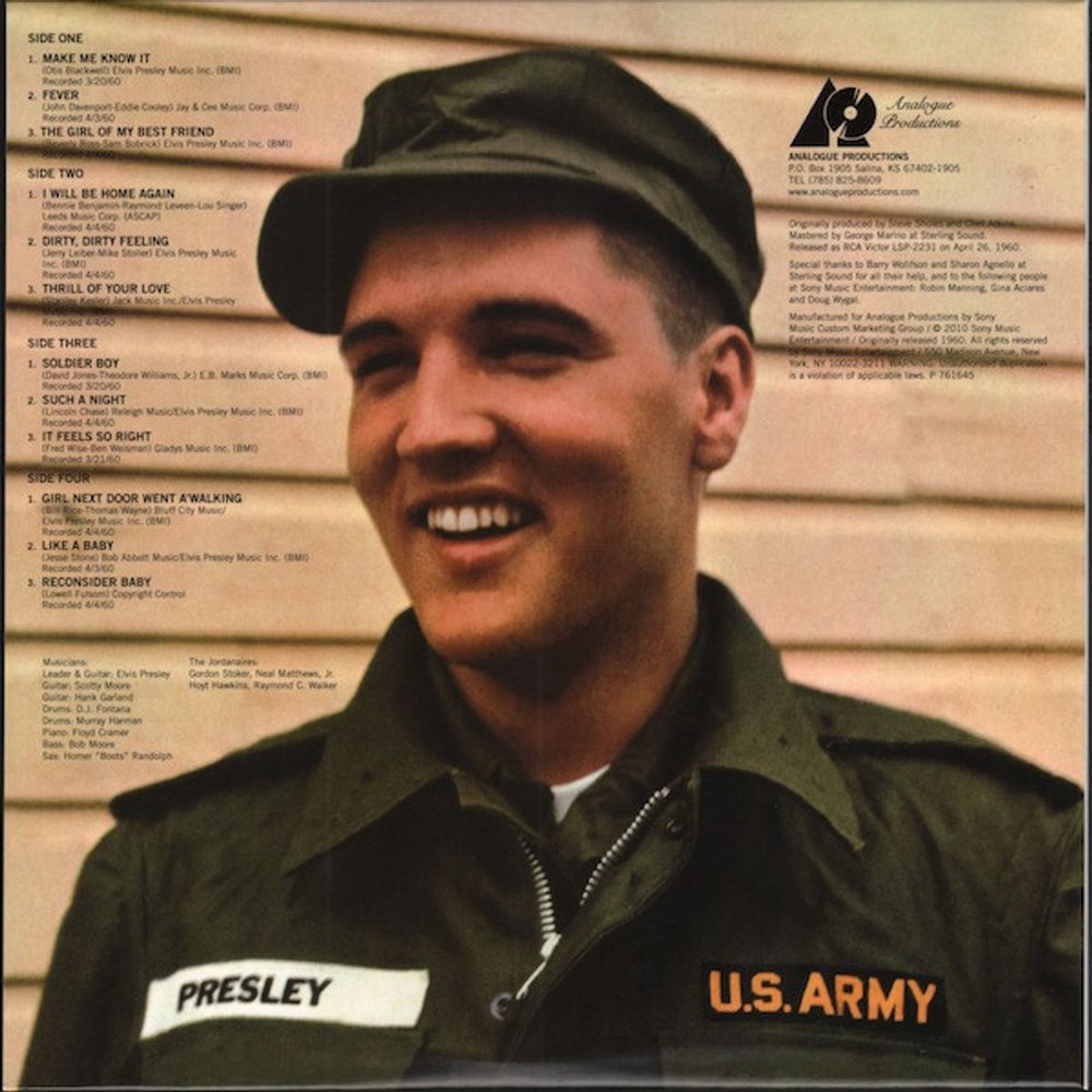 Elvis Presley Elvis Is Back! - 180 Gram 45RPM - Sealed US 2-LP vinyl record set (Double LP Album) 753088223174