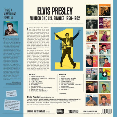 Elvis Presley Number One U.S. Singles 1956-62 - 180 Gram - Sealed UK vinyl LP album (LP record) ELVLPNU841059