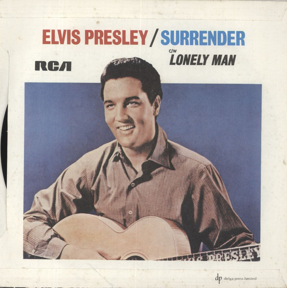 Elvis Presley Surrender - Wide Canadian 7" vinyl single (7 inch record / 45)