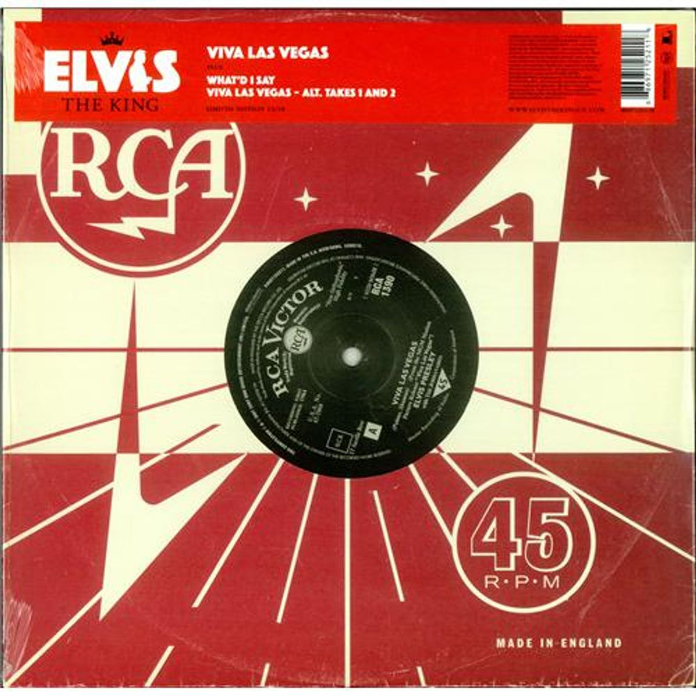 Elvis Presley Viva Las Vegas UK 10" vinyl single (10 inch record) 88697125211