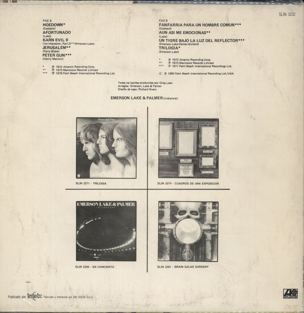 Emerson Lake & Palmer The Best Of Emerson Lake & Palmer