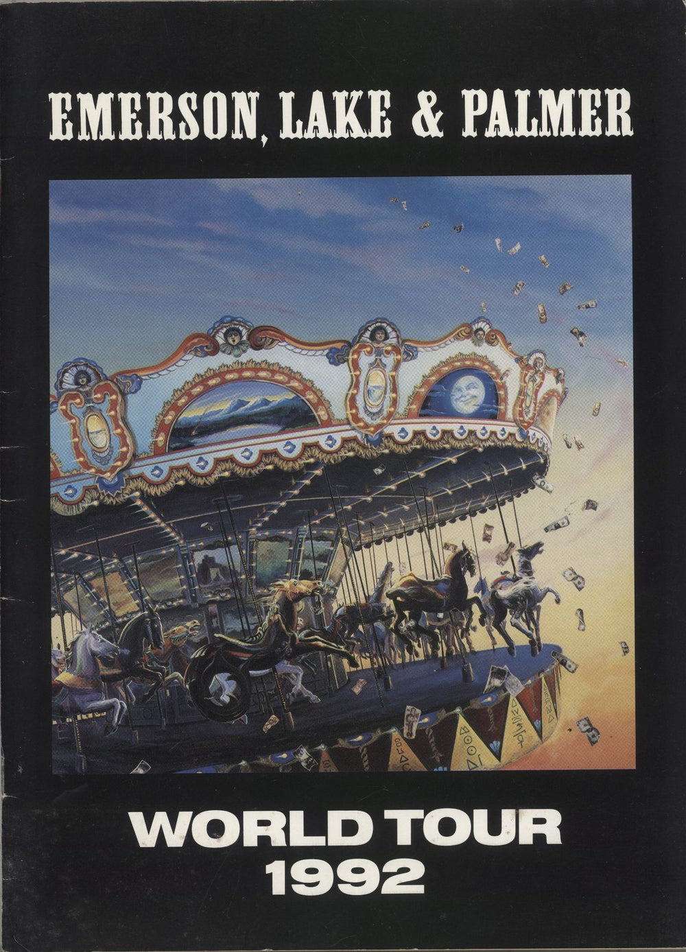 Emerson Lake & Palmer World Tour 1992 + Flyers UK tour programme TOUR PROGRAMME