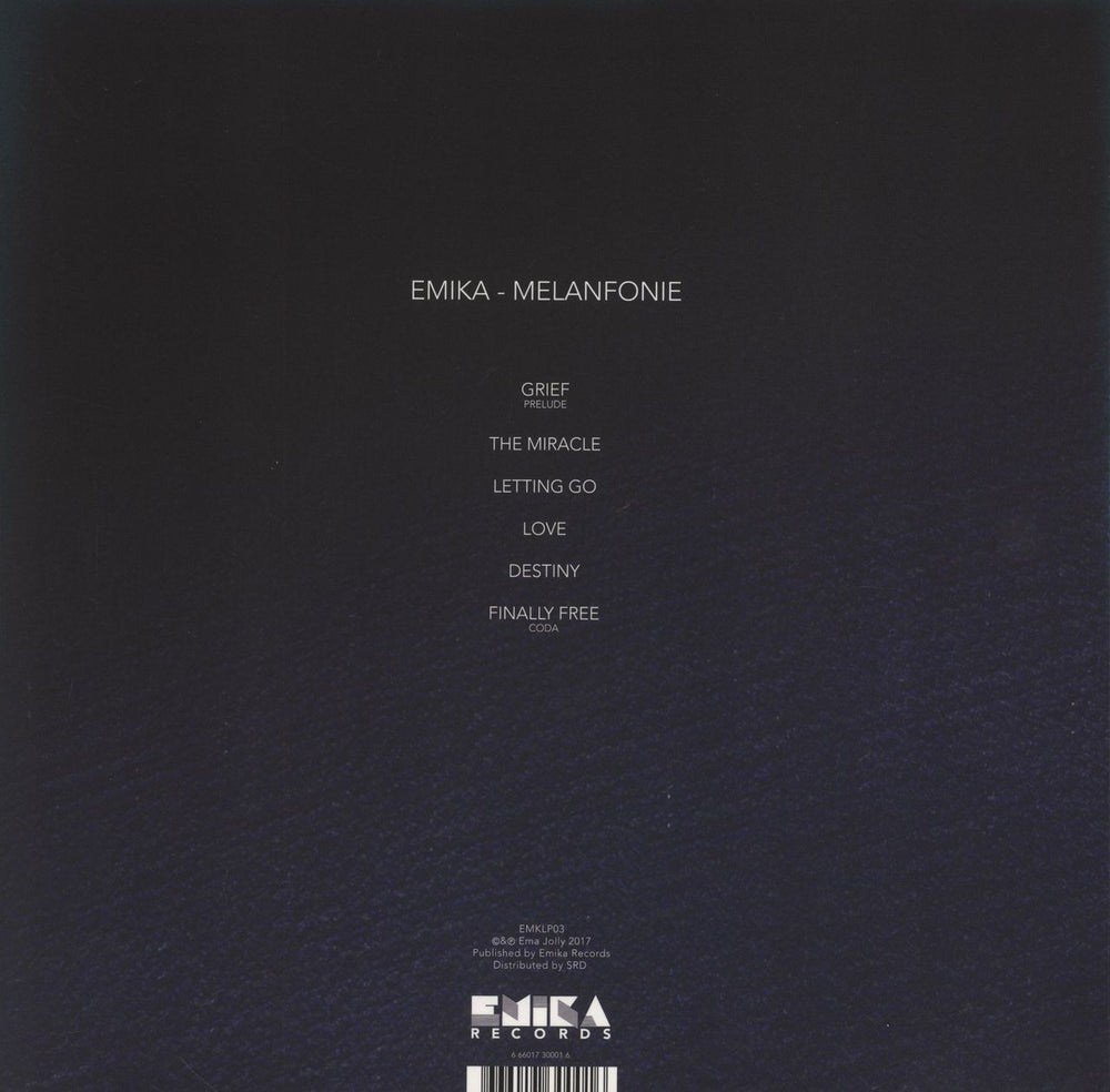 Emika Melanfonie UK vinyl LP album (LP record) 666017300016