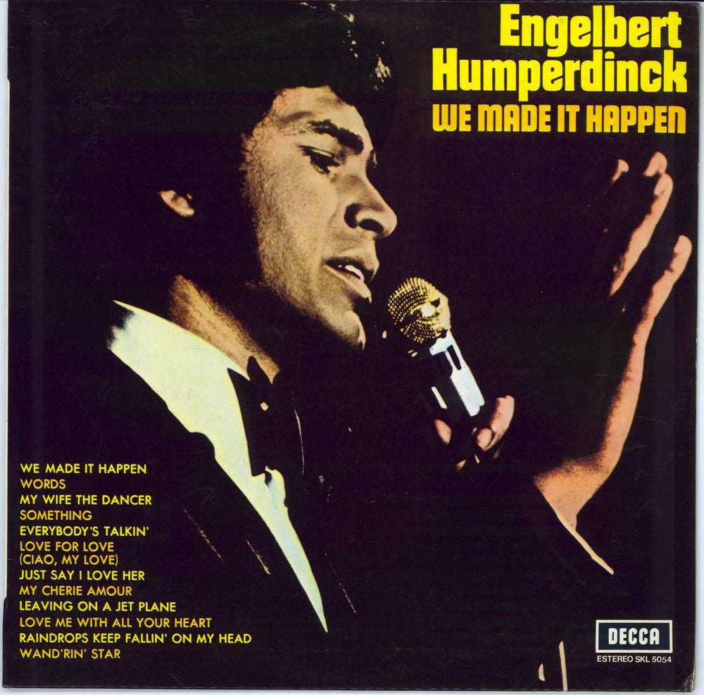 Engelbert Humperdinck (Singer) We Made It Happen Colombian vinyl LP album (LP record) SKL5054