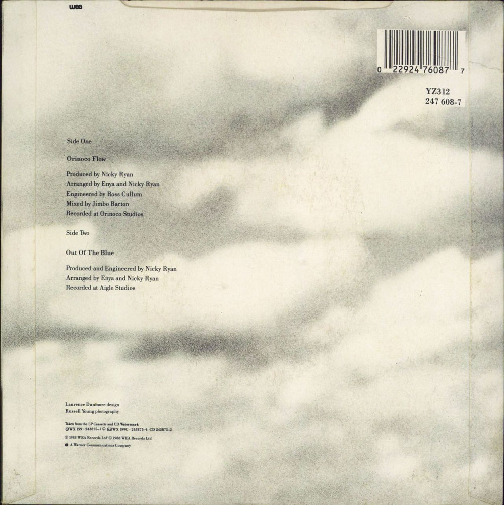 Enya Orinoco Flow (Sail Away) - Solid UK 7" vinyl single (7 inch record / 45) 022924760877