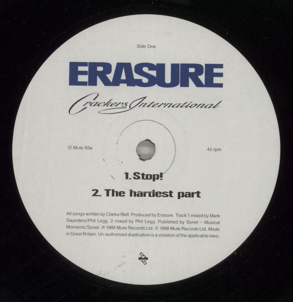 Erasure Crackers International EP UK 12" vinyl single (12 inch record / Maxi-single) ERA12CR09424