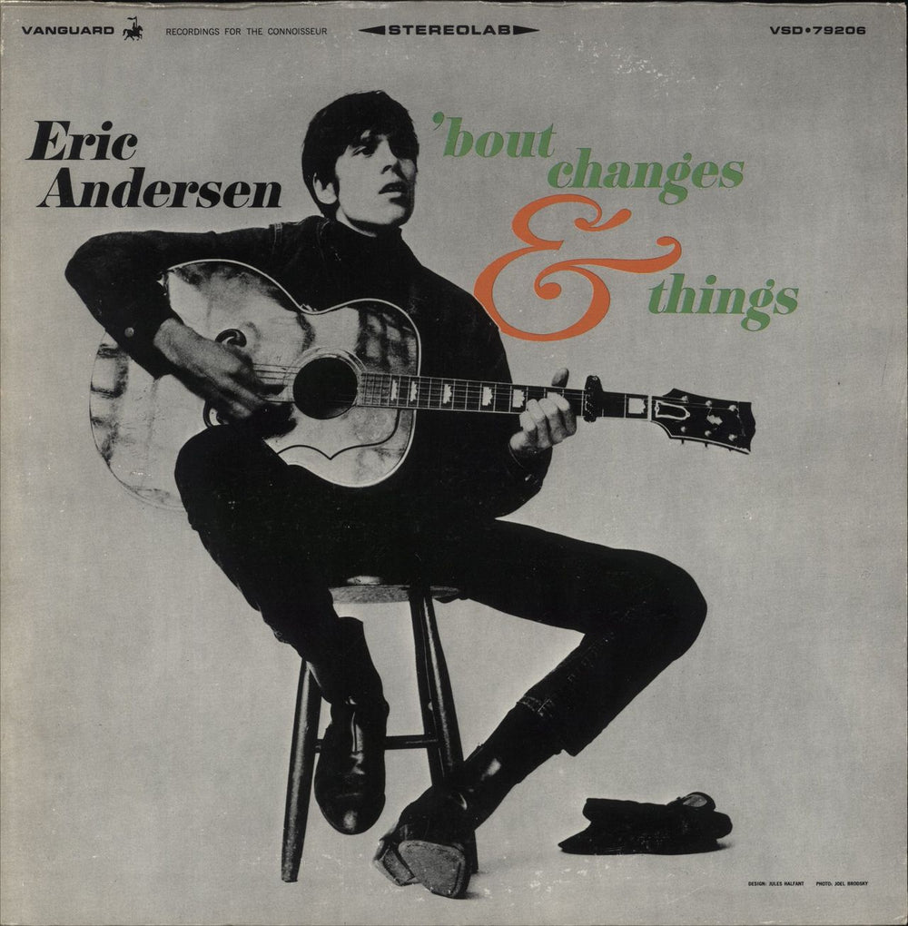 Eric Andersen 'Bout Changes & Things - VG Sleeve US vinyl LP album (LP record) VSD79206