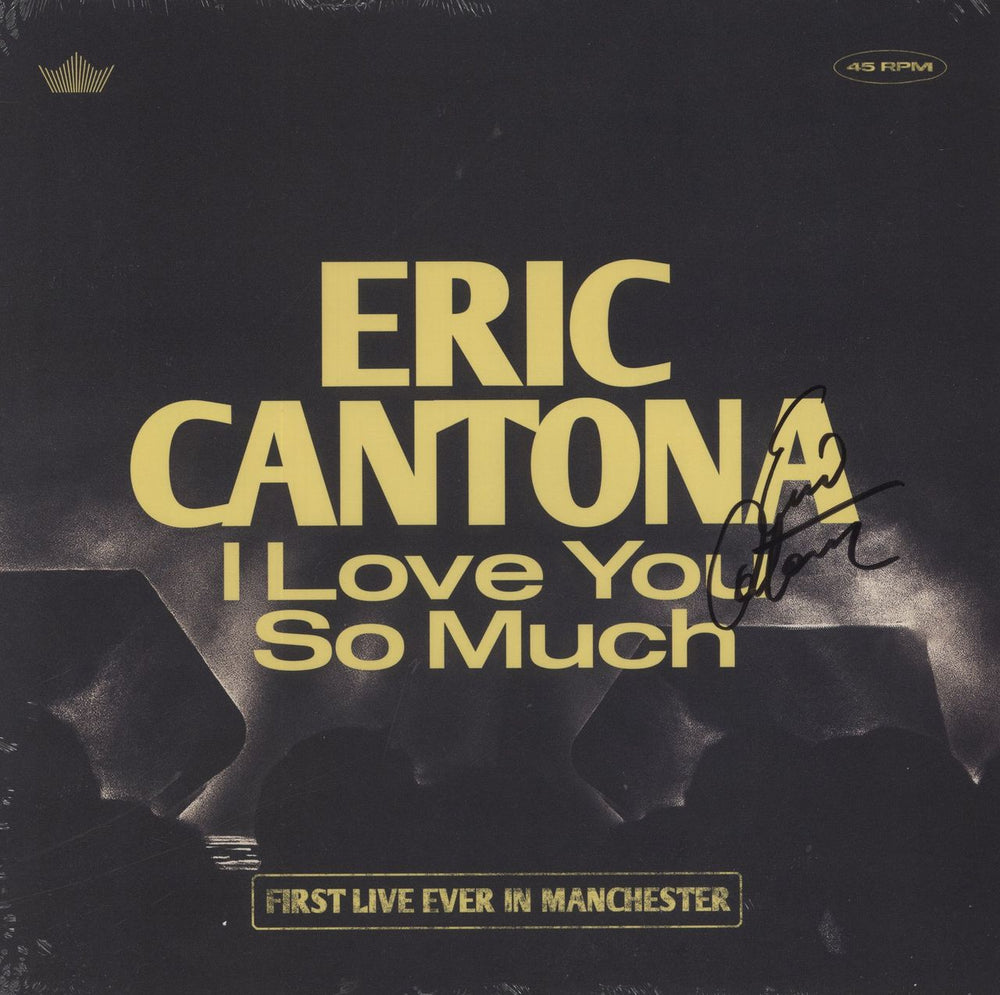 Eric Cantona I Love You So Much - Autographed Sleeve - Sealed French 12" vinyl single (12 inch record / Maxi-single) 602458977639