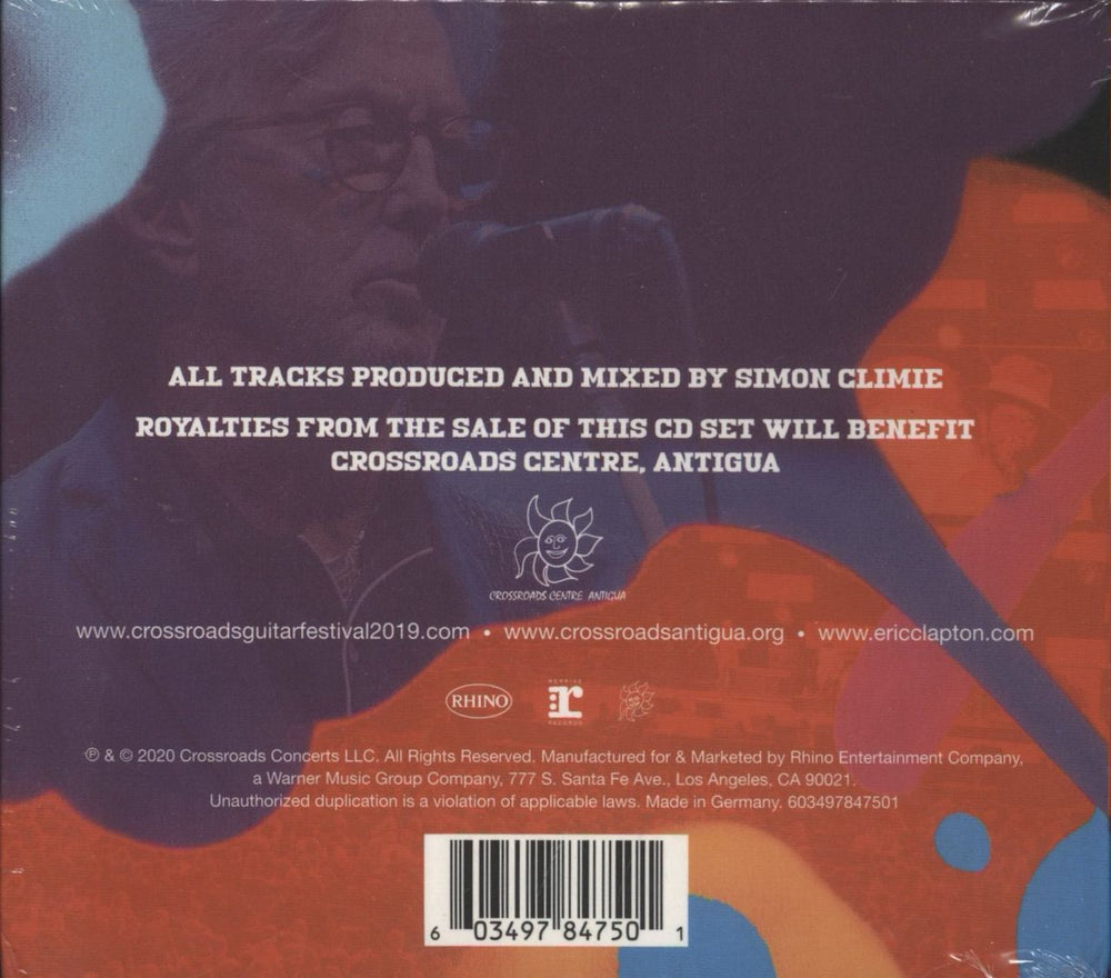 Eric Clapton Crossroads Guitar Festival 2019 - Sealed German 3-CD album set (Triple CD) 603497847501