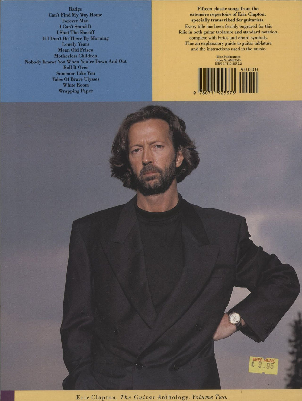 Eric Clapton The Guitar Anthology Volume Two UK book 9780711925373