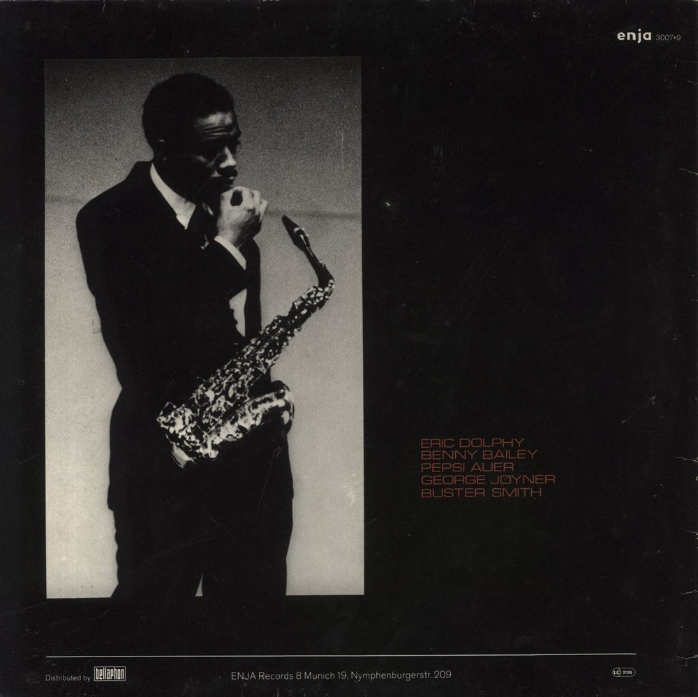 Eric Dolphy Berlin Concerts German 2-LP vinyl record set (Double LP Album)