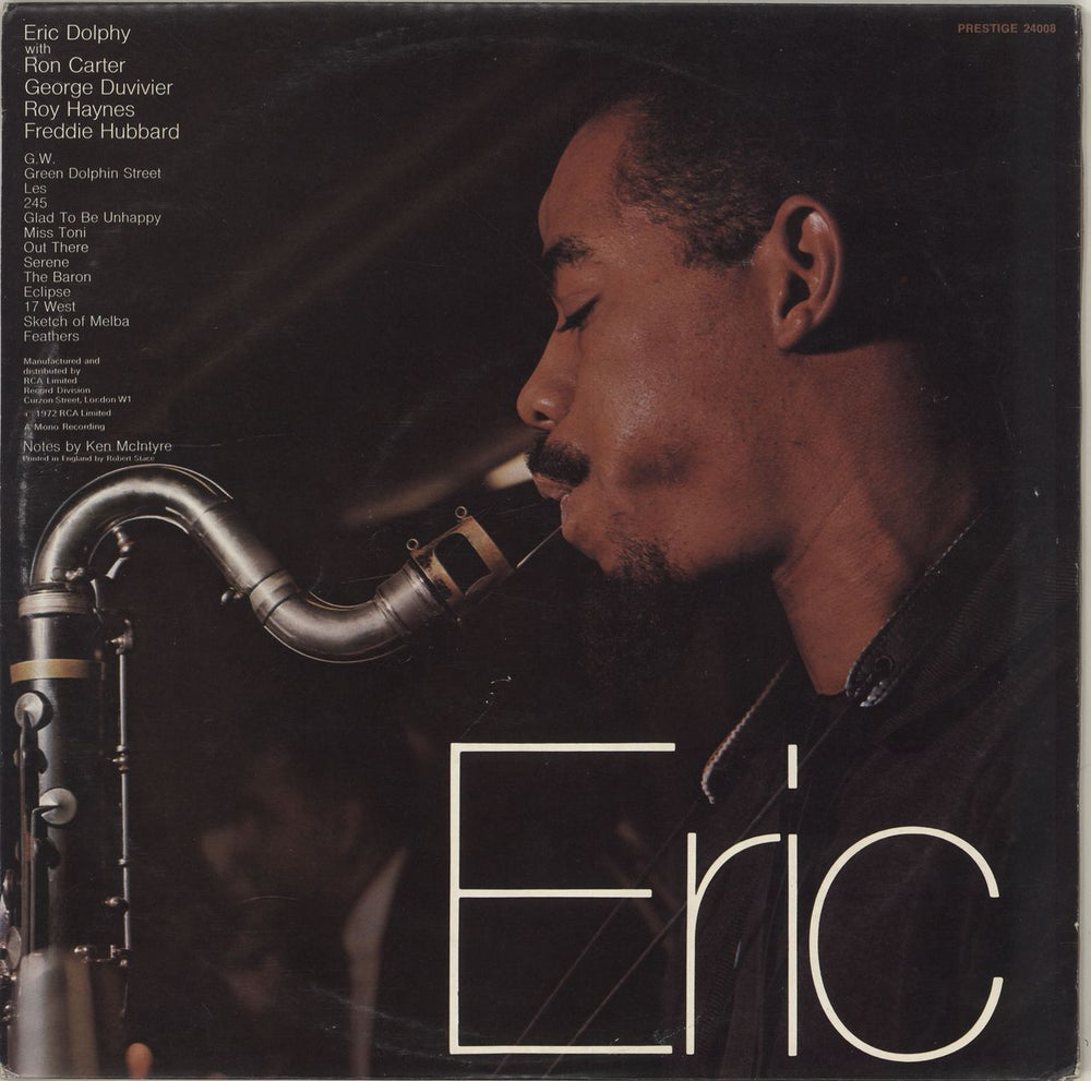 Eric Dolphy Eric Dolphy UK 2-LP vinyl record set (Double LP Album)