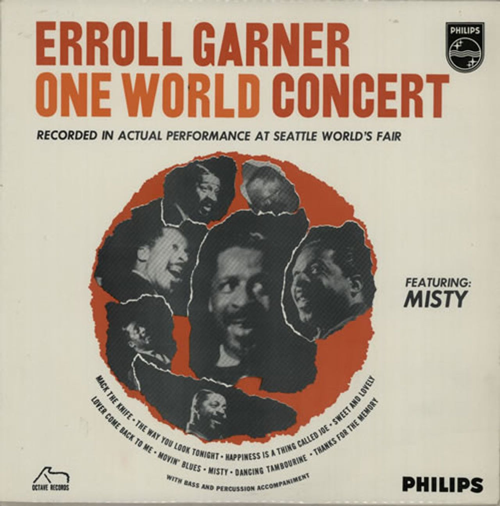 Erroll Garner One World Concert UK vinyl LP album (LP record) BL7580