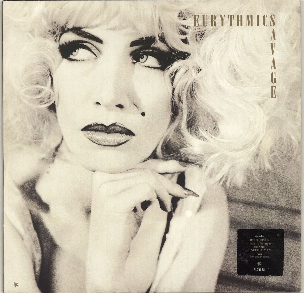 Eurythmics Savage German vinyl LP album (LP record) PL71555