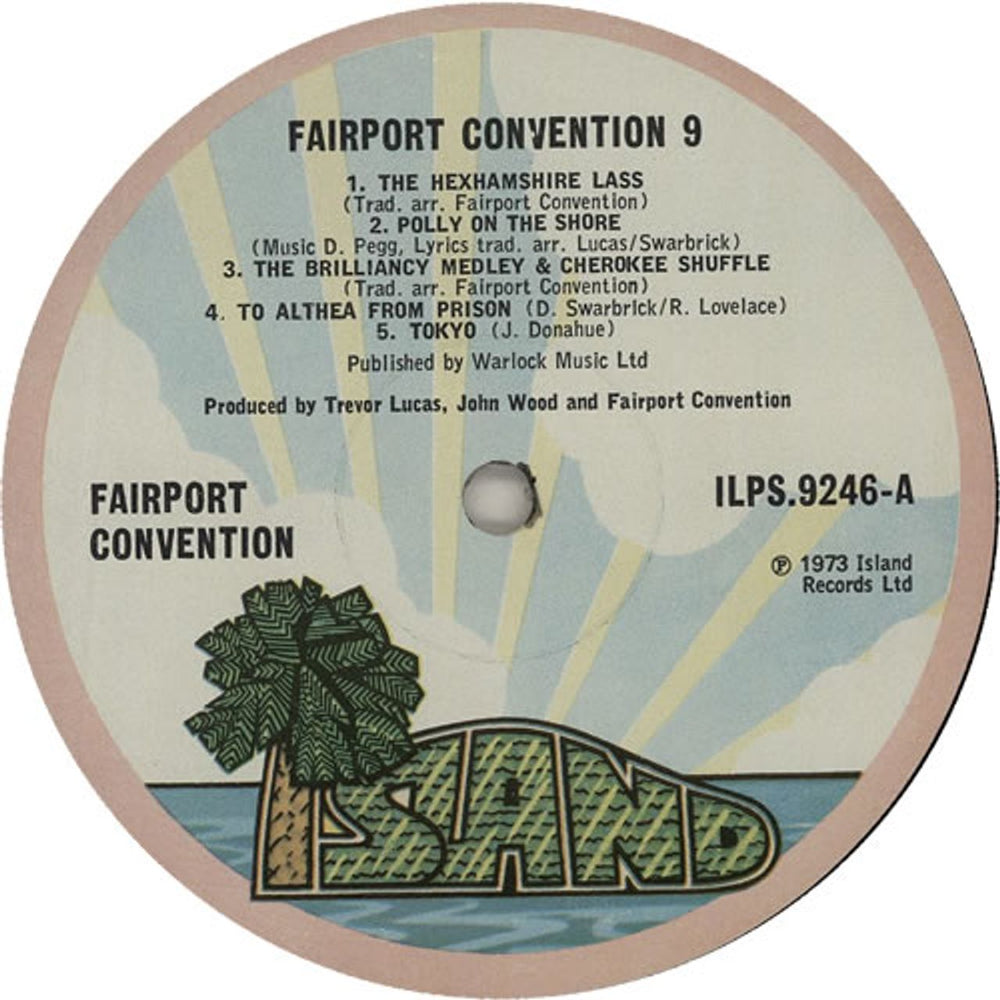 Fairport Convention Nine - 1st - VG UK vinyl LP album (LP record) F-CLPNI272722