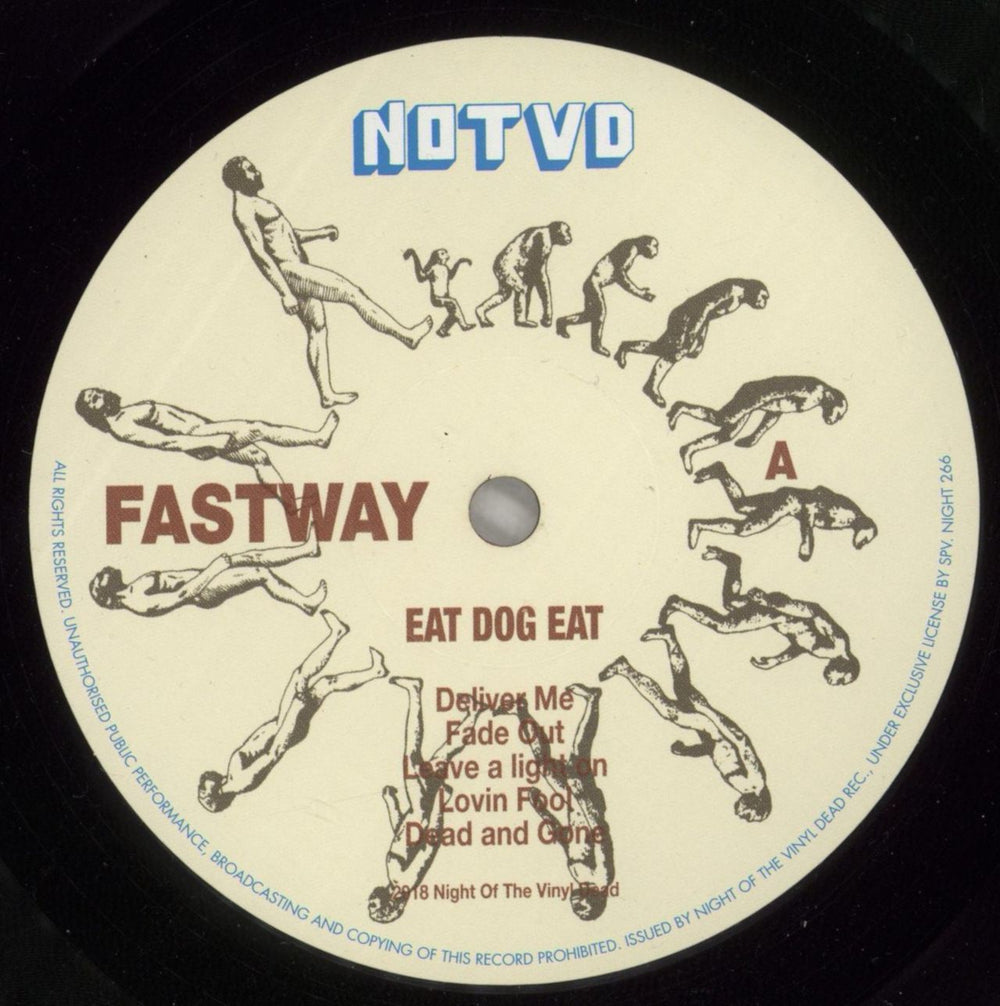 Fastway Eat Dog Eat - Numbered German vinyl LP album (LP record) FSWLPEA872464