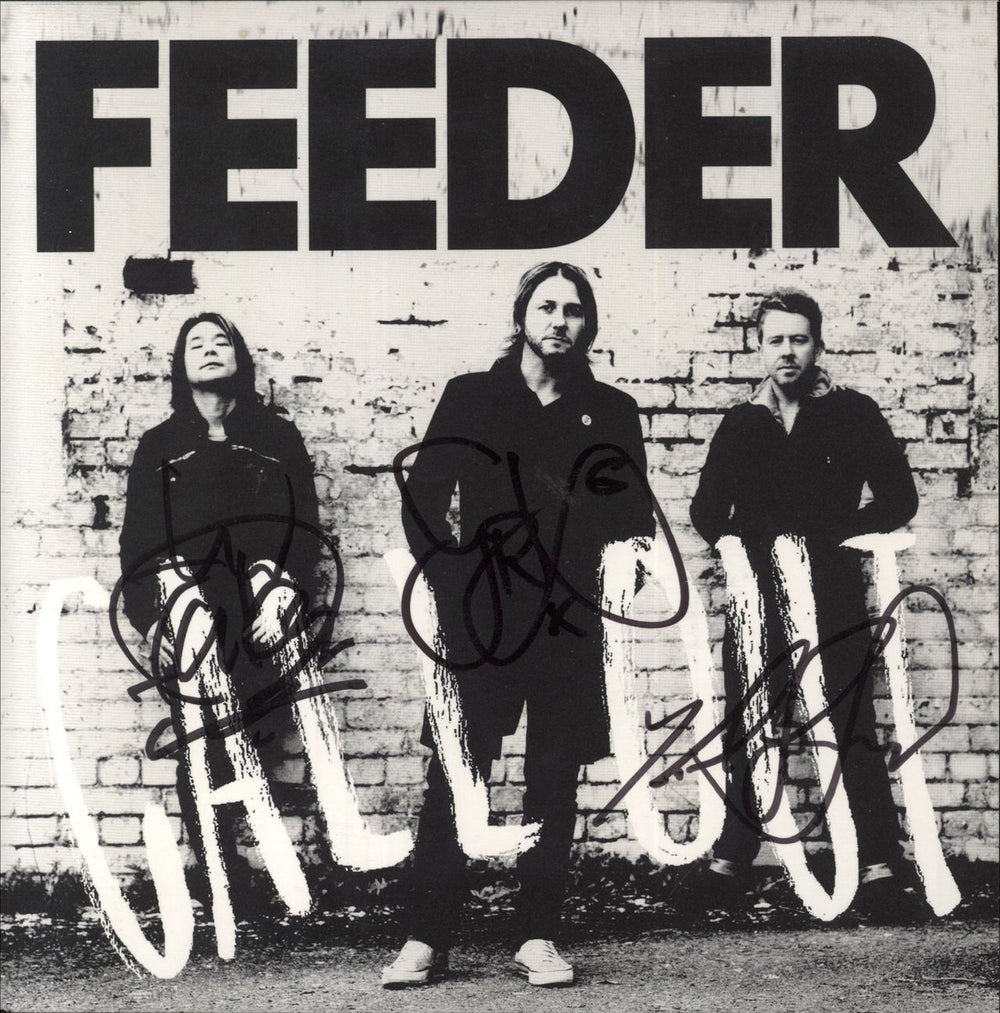 Feeder Call Out - Autographed UK 7" vinyl single (7 inch record / 45) BTMVS003