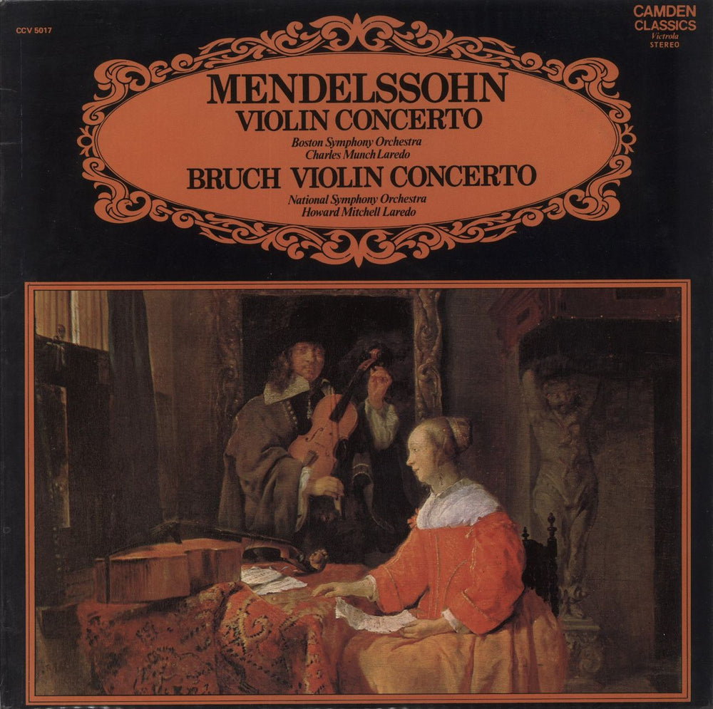 Felix Mendelssohn Mendelssohn: Violin Concerto / Bruch: Violin Concerto UK vinyl LP album (LP record) CCV5017