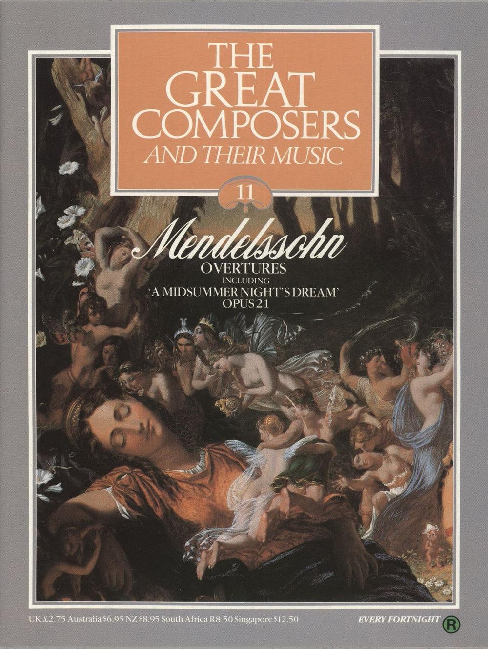 Felix Mendelssohn Overtures including Midsummer Night's Dream, Opus 21 + Magazine UK vinyl LP album (LP record)