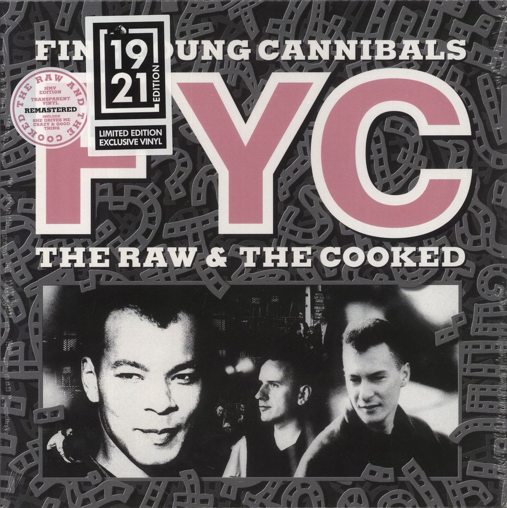 Fine Young Cannibals The Raw & The Cooked - Transparent Vinyl - Sealed UK vinyl LP album (LP record) LMS1725156