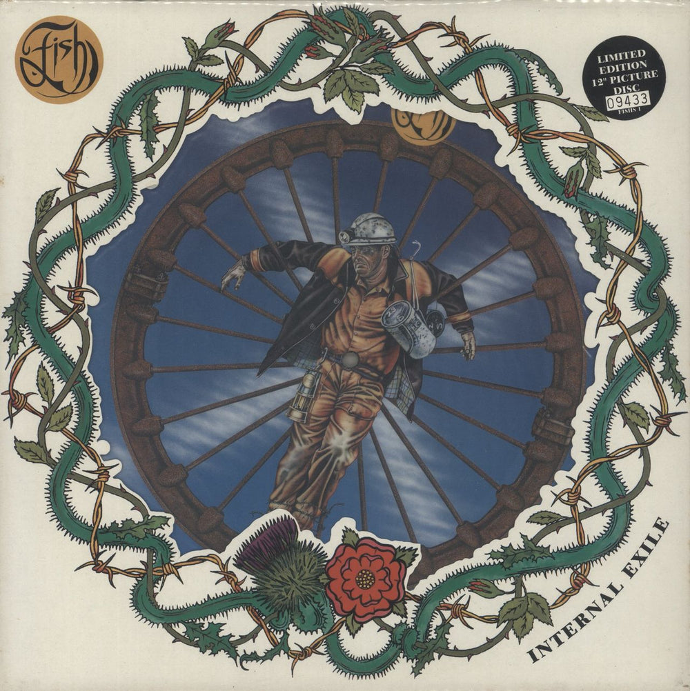 Fish Internal Exile UK 12" vinyl picture disc (12 inch picture record) FISHS1