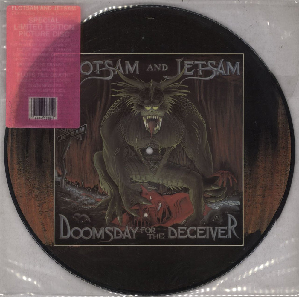 Flotsam And Jetsam Doomsday For The Deceiver US picture disc LP (vinyl picture disc album) 72208-1