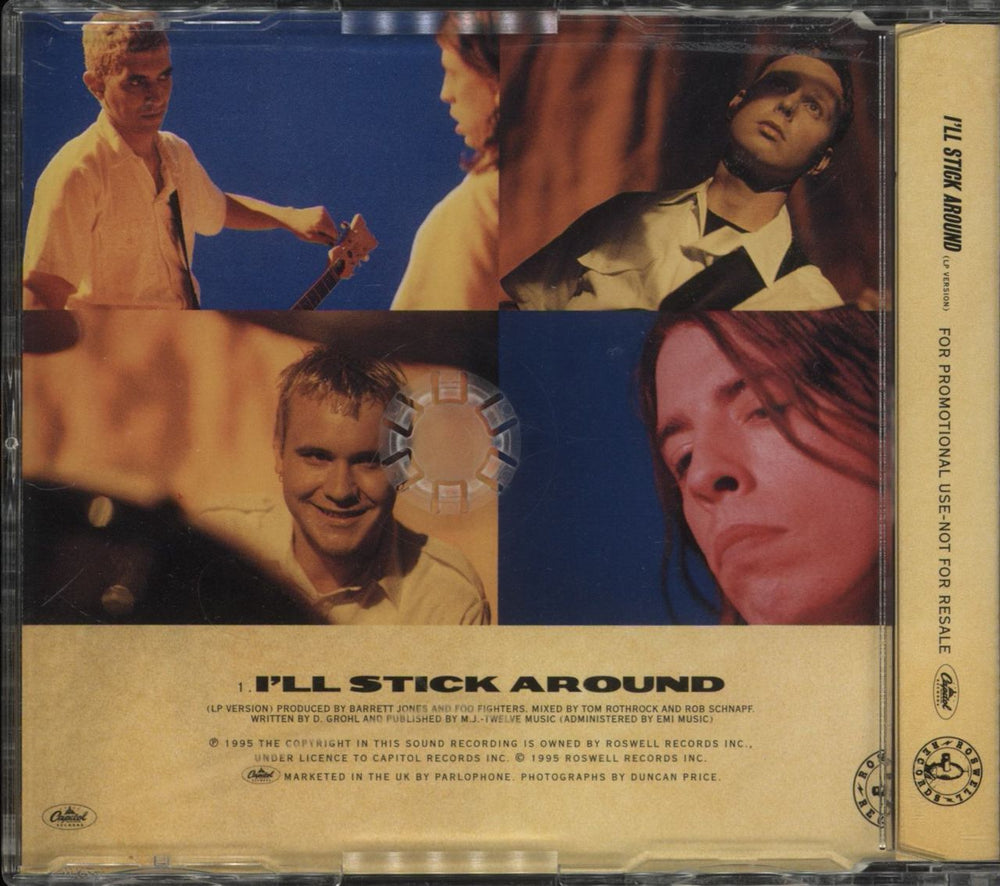 Foo Fighters I'll Stick Around UK Promo CD single (CD5 / 5")
