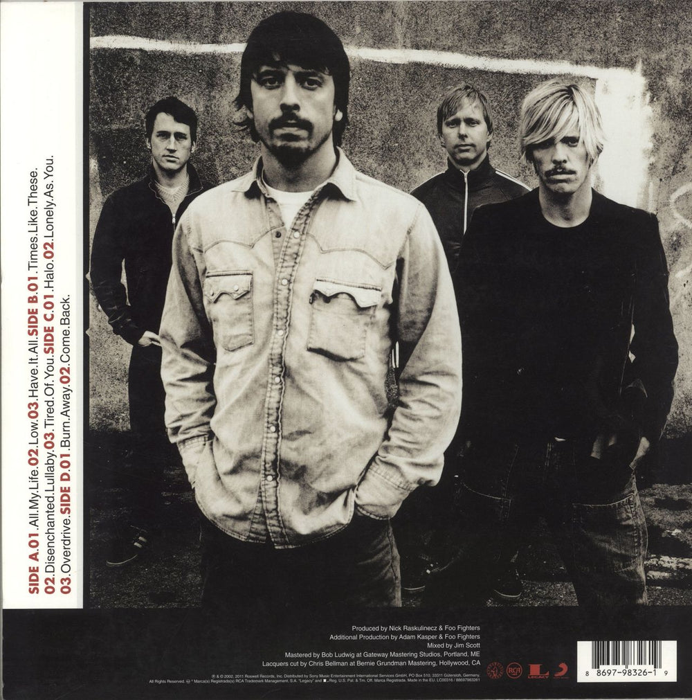 Foo Fighters One By One US 2-LP vinyl record set (Double LP Album) 886979832619