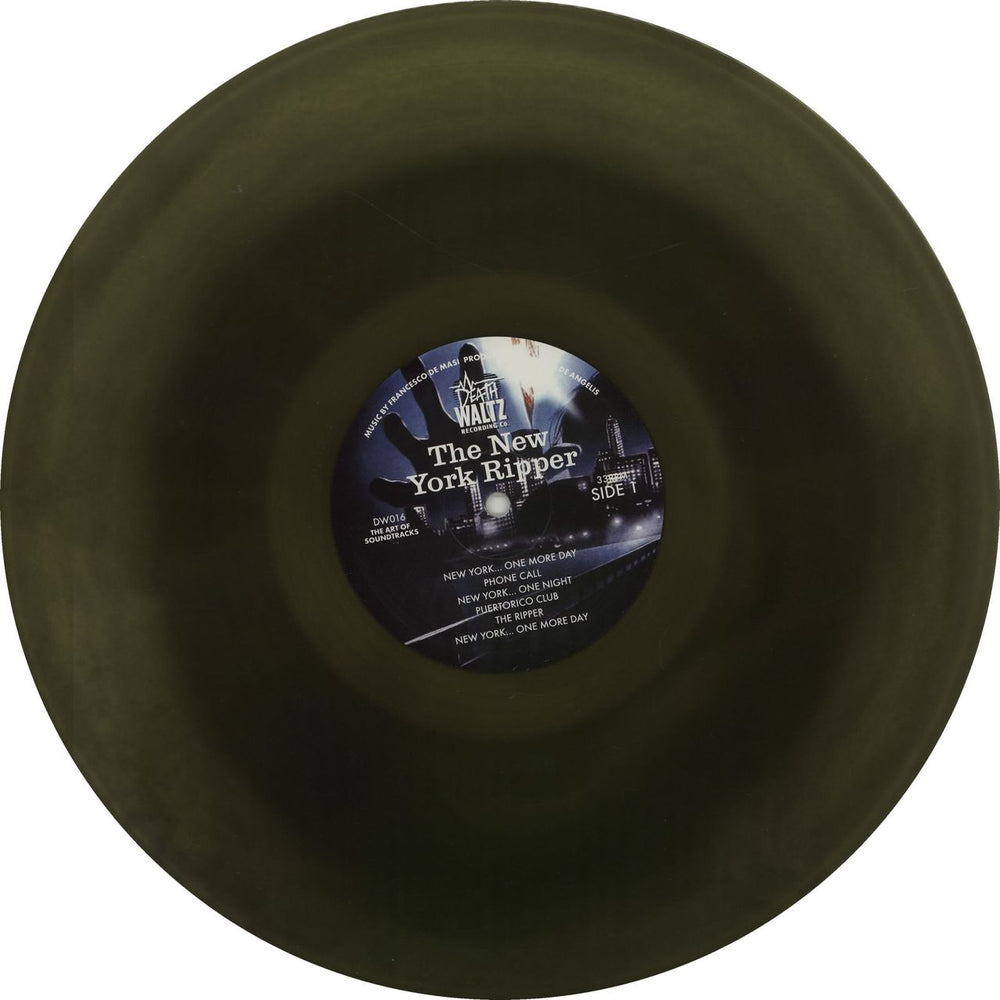 Francesco De Masi The New York Ripper - Green With Black Mix Vinyl UK vinyl LP album (LP record) IRHLPTH658714