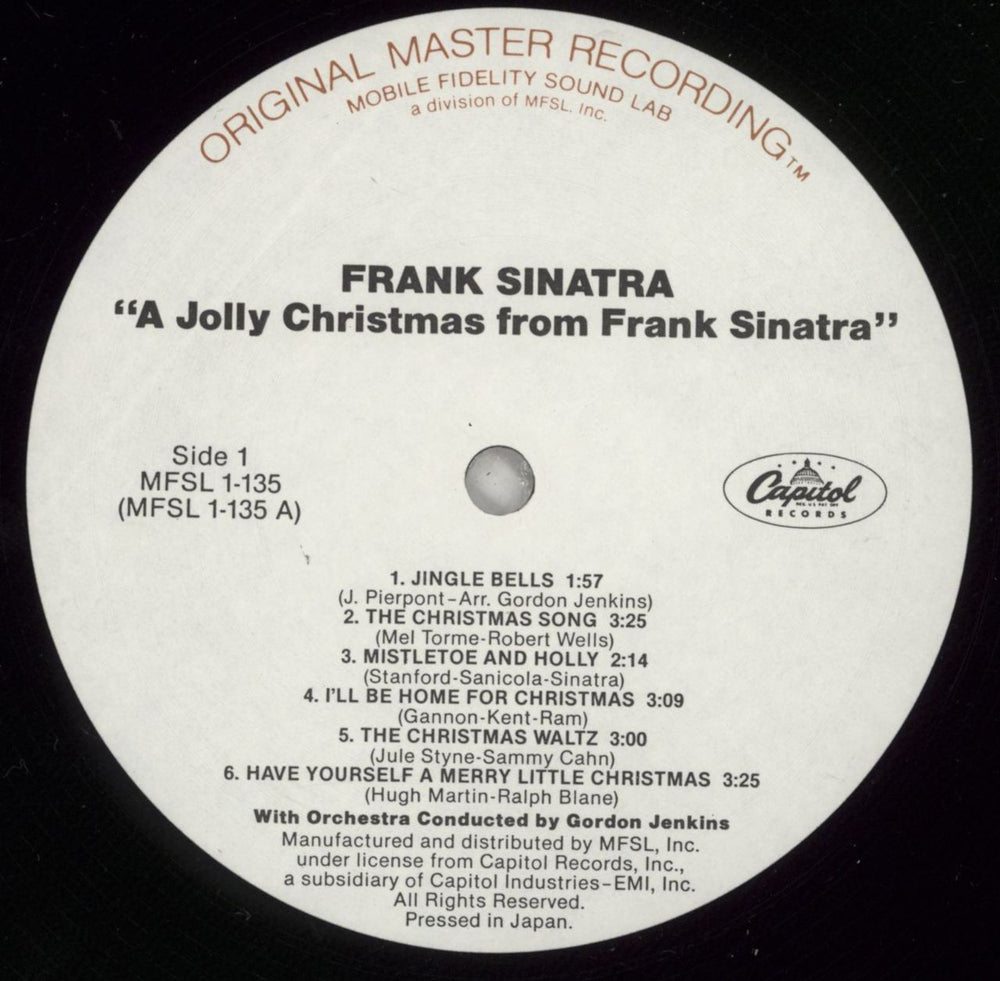 Frank Sinatra A Jolly Christmas From Frank Sinatra - Demo US vinyl LP album (LP record) FRSLPAJ706880